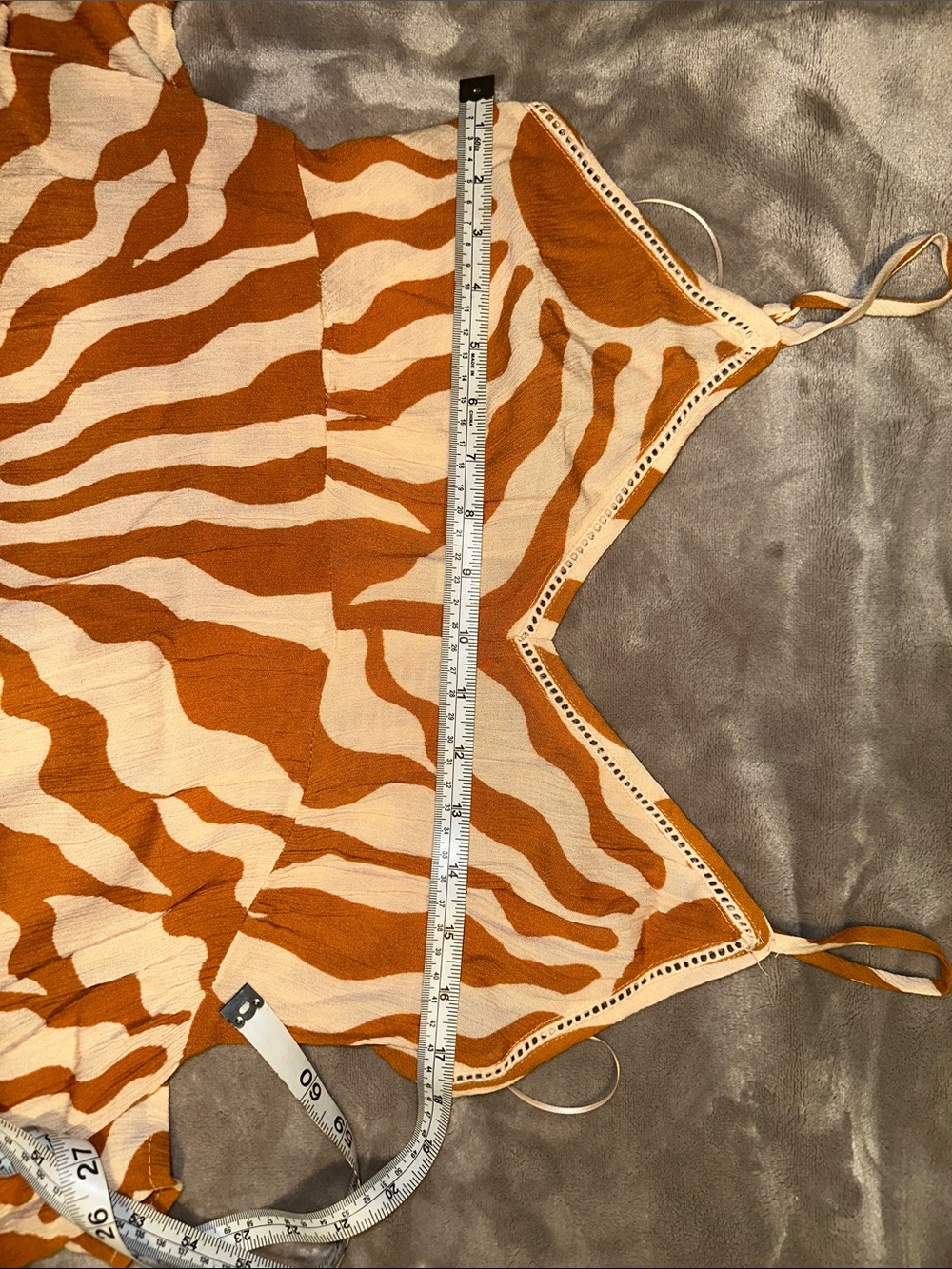 Patrons of Peace Mustard and Cream Sunburst Spaghetti-Strap Maxi Dress - Picture 5 of 5